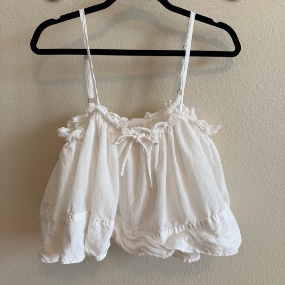 Pilcro Elegant White Ruffled Chemise - Picture 2 of 12